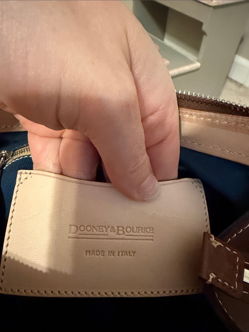 Dooney & Bourke Chocolate Brown Leather Satchel - Picture 4 of 11